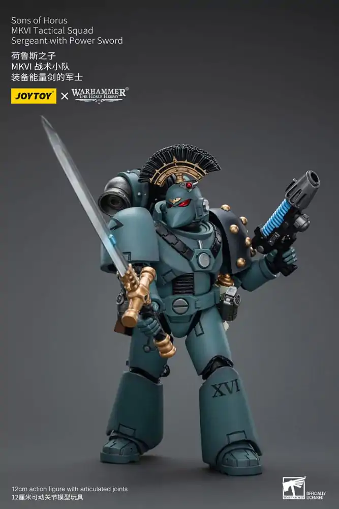 Warhammer The Horus Heresy Actionfigur 1/18 Sons of Horus MKVI Tactical Squad Sergeant with Power Sword 12 cm termékfotó