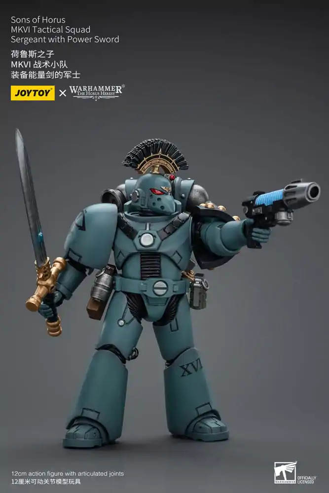 Warhammer The Horus Heresy Actionfigur 1/18 Sons of Horus MKVI Tactical Squad Sergeant with Power Sword 12 cm termékfotó