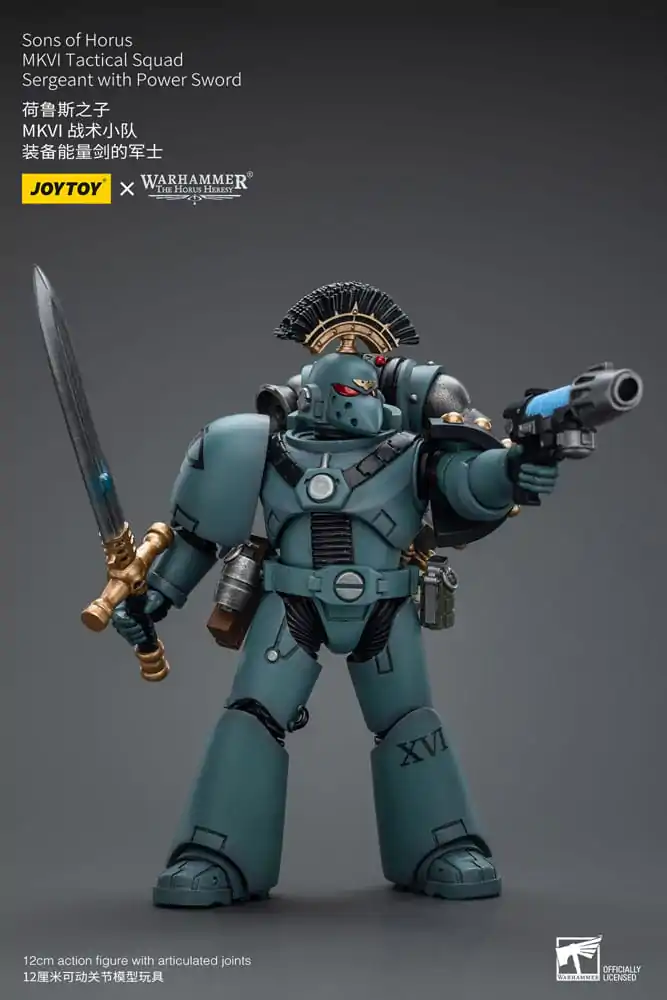 Warhammer The Horus Heresy Actionfigur 1/18 Sons of Horus MKVI Tactical Squad Sergeant with Power Sword 12 cm termékfotó