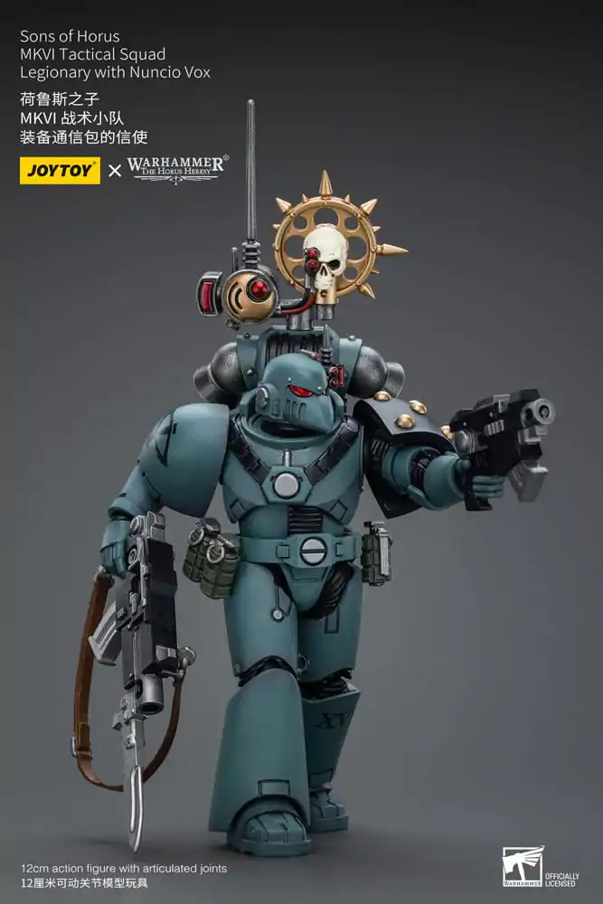 Warhammer The Horus Heresy Actionfigur 1/18 Sons of Horus MKVITactical Squad Legionary with Nuncio Vox 12 cm Produktfoto