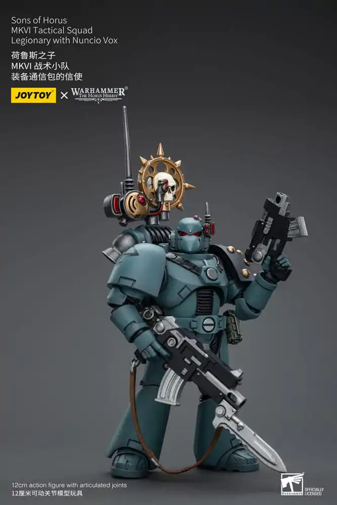 Warhammer The Horus Heresy Actionfigur 1/18 Sons of Horus MKVITactical Squad Legionary with Nuncio Vox 12 cm Produktfoto