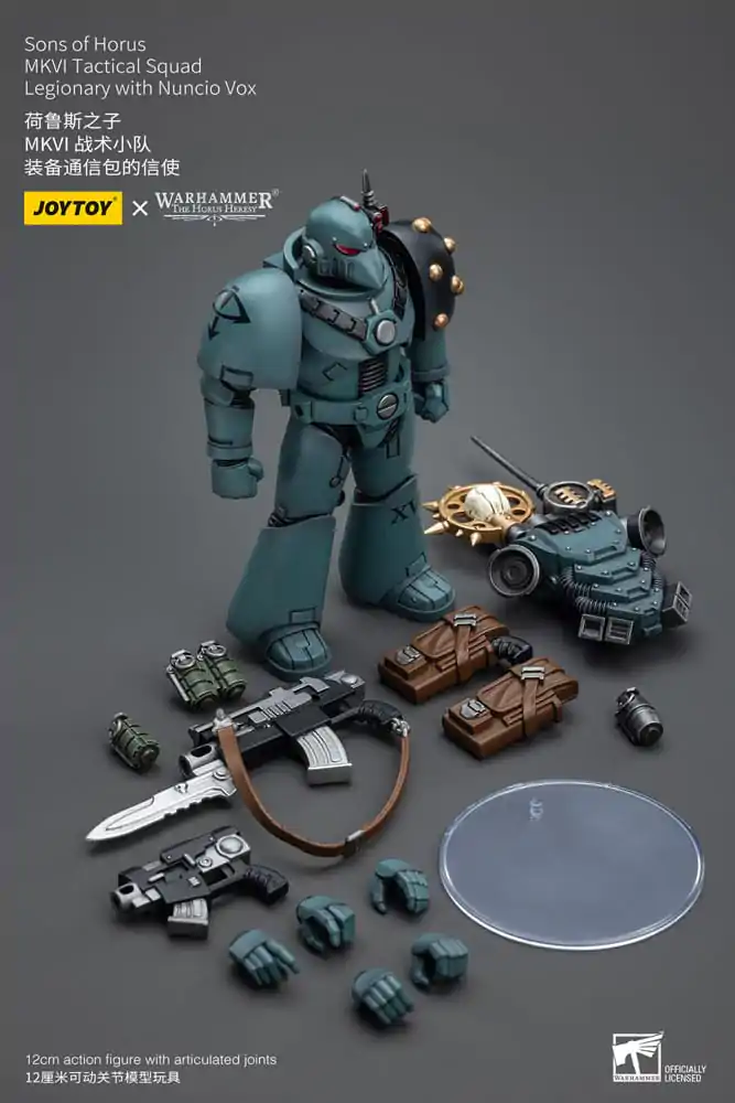 Warhammer The Horus Heresy Actionfigur 1/18 Sons of Horus MKVITactical Squad Legionary with Nuncio Vox 12 cm Produktfoto