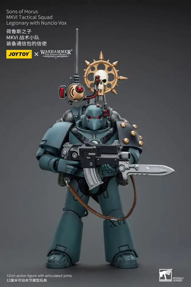 Warhammer The Horus Heresy Actionfigur 1/18 Sons of Horus MKVITactical Squad Legionary with Nuncio Vox 12 cm Produktfoto