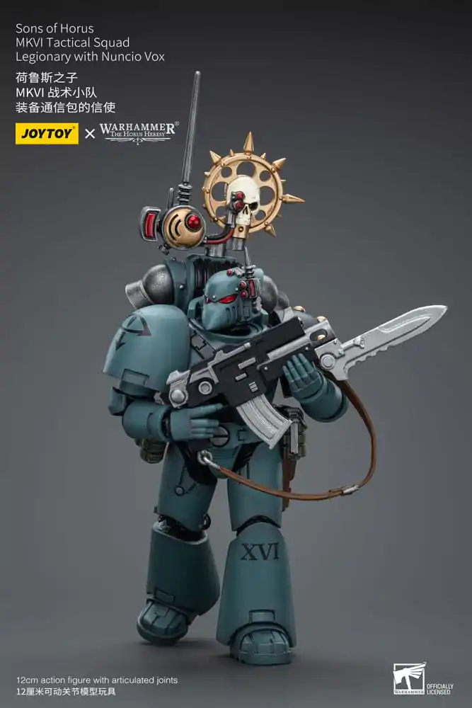 Warhammer The Horus Heresy Actionfigur 1/18 Sons of Horus MKVITactical Squad Legionary with Nuncio Vox 12 cm Produktfoto