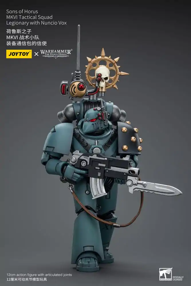 Warhammer The Horus Heresy Actionfigur 1/18 Sons of Horus MKVITactical Squad Legionary with Nuncio Vox 12 cm Produktfoto
