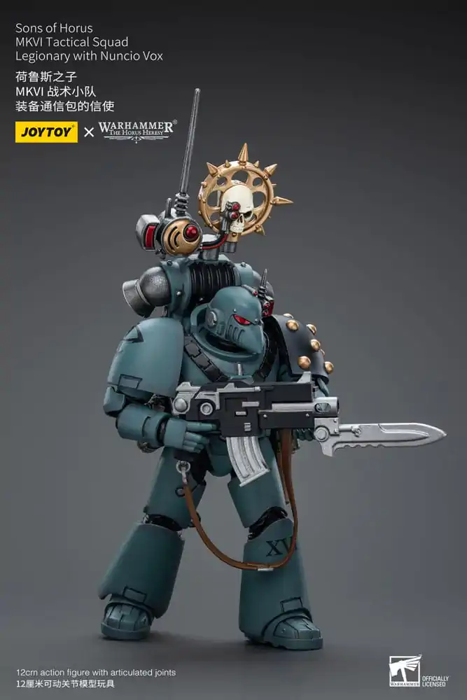 Warhammer The Horus Heresy Actionfigur 1/18 Sons of Horus MKVITactical Squad Legionary with Nuncio Vox 12 cm Produktfoto