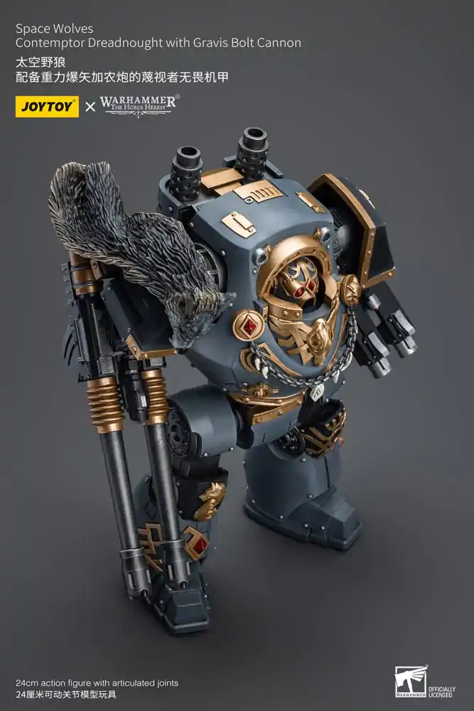 Warhammer The Horus Heresy Actionfigur 1/18 Space Wolves Contemptor Dreadnought with Gravis Bolt Cannon 12 cm termékfotó