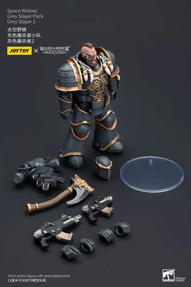 Warhammer The Horus Heresy Actionfigur 1/18 Space Wolves Grey Slayer Pack Grey Slayer 2 12 cm Produktfoto