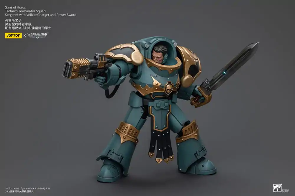 Warhammer The Horus Heresy Actionfigur 1/18 Tartaros Terminator Squad Sergeant With Volkite Charger And Power Sword 12 cm termékfotó