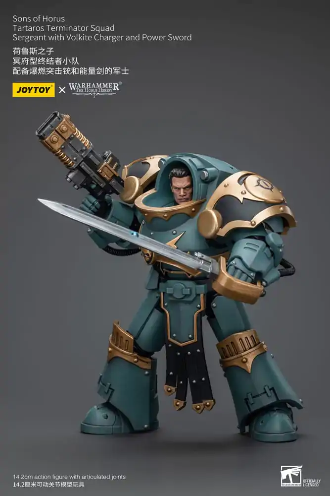 Warhammer The Horus Heresy Actionfigur 1/18 Tartaros Terminator Squad Sergeant With Volkite Charger And Power Sword 12 cm termékfotó