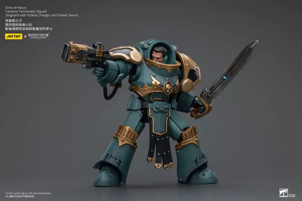 Warhammer The Horus Heresy Actionfigur 1/18 Tartaros Terminator Squad Sergeant With Volkite Charger And Power Sword 12 cm termékfotó