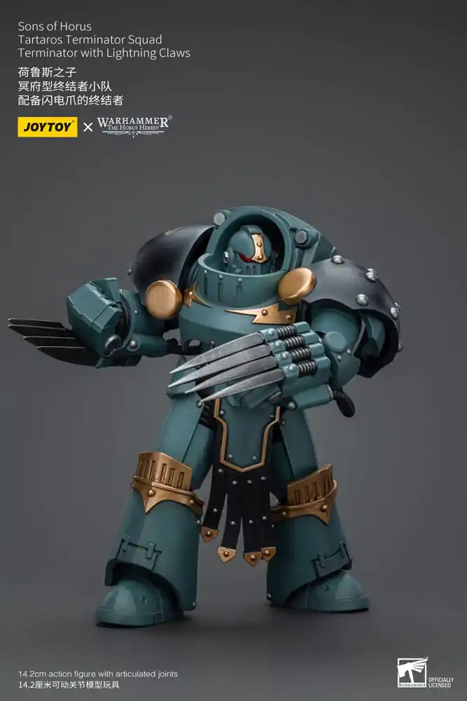 Warhammer The Horus Heresy Actionfigur 1/18 Tartaros Terminator Squad Terminator With Lightning Claws 12 cm termékfotó