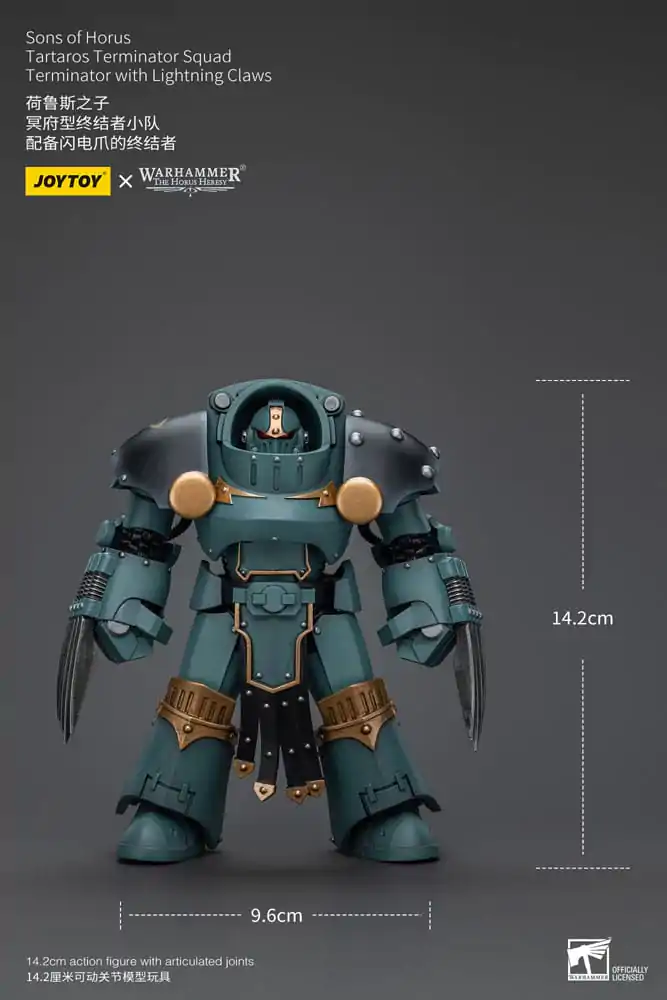 Warhammer The Horus Heresy Actionfigur 1/18 Tartaros Terminator Squad Terminator With Lightning Claws 12 cm termékfotó