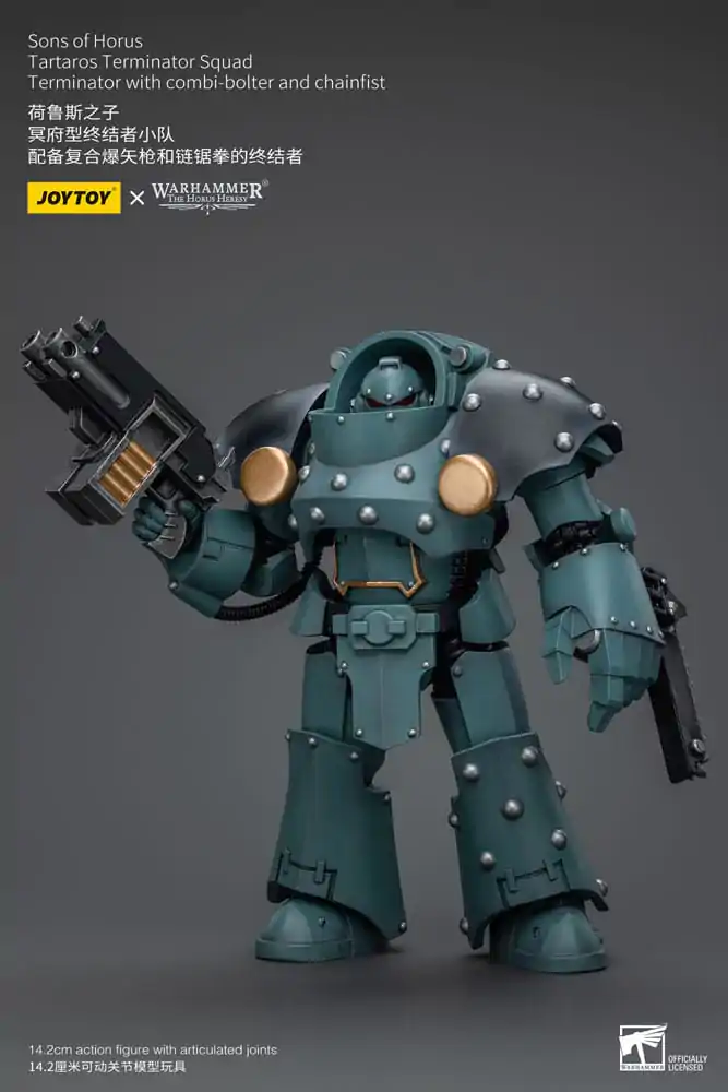 Warhammer The Horus Heresy Actionfigur 1/18 Tartaros Terminator Squad Terminator With Combi-Bolter And Chainfist 12 cm termékfotó