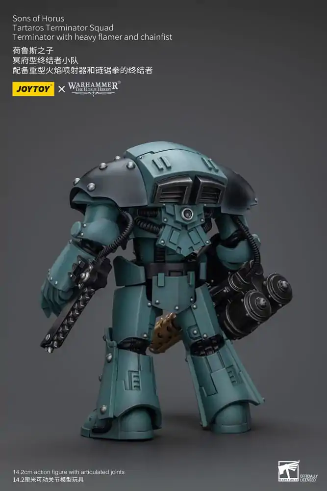 Warhammer The Horus Heresy Actionfigur 1/18 Tartaros Terminator Squad Terminator With Heavy Flamer And Chainfist 12 cm termékfotó