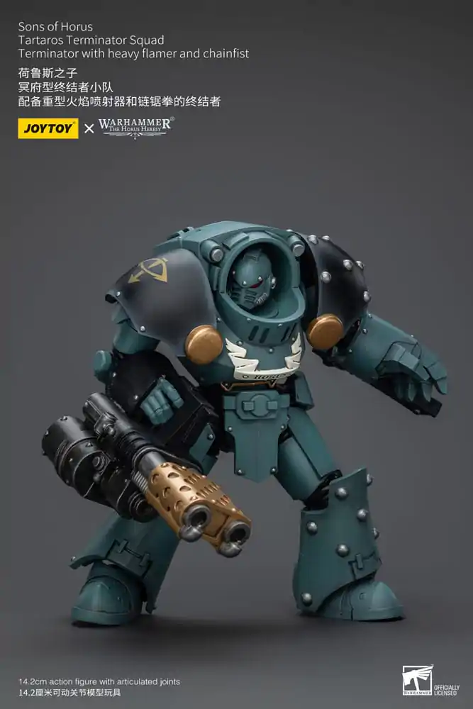 Warhammer The Horus Heresy Actionfigur 1/18 Tartaros Terminator Squad Terminator With Heavy Flamer And Chainfist 12 cm termékfotó