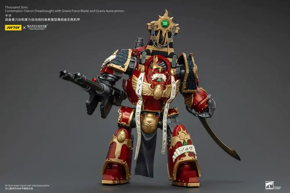 Warhammer The Horus Heresy Actionfigur 1/18 Thousand Sons Contemptor-Osiron Dreadnought with Gravis Force Blade And Gravis Autocannon 30 cm termékfotó