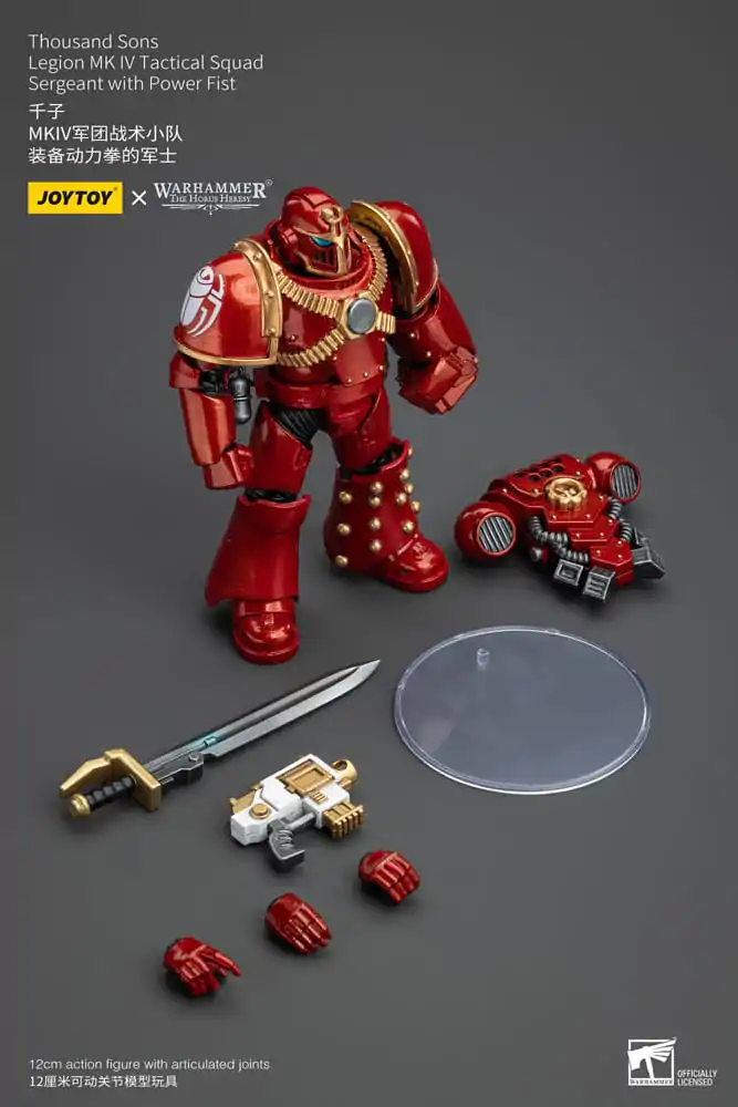 Warhammer The Horus Heresy Actionfigur 1/18 Thousand Sons Legion MK IV Tactical Squad Sergeant with Power Fist 12 cm termékfotó