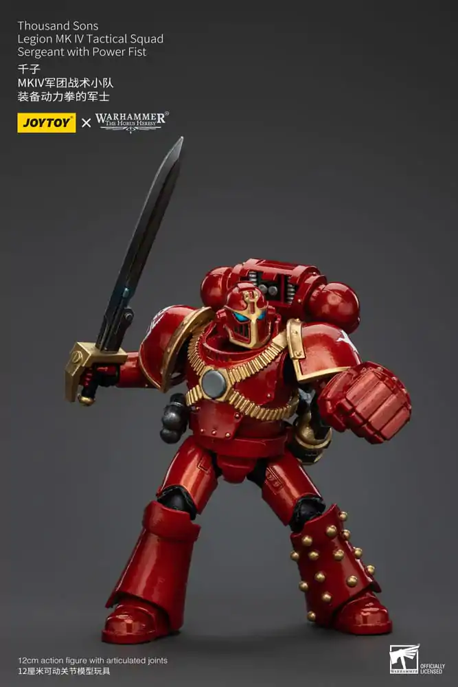 Warhammer The Horus Heresy Actionfigur 1/18 Thousand Sons Legion MK IV Tactical Squad Sergeant with Power Fist 12 cm termékfotó