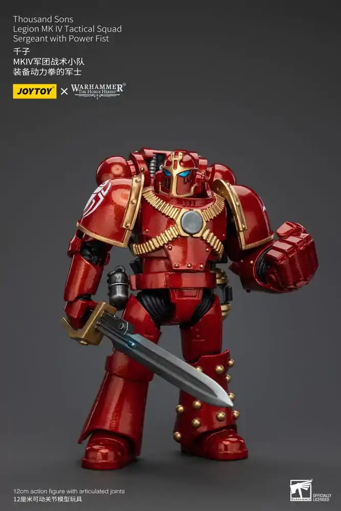 Warhammer The Horus Heresy Actionfigur 1/18 Thousand Sons Legion MK IV Tactical Squad Sergeant with Power Fist 12 cm termékfotó