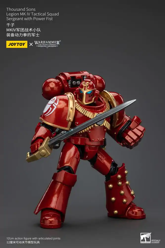 Warhammer The Horus Heresy Actionfigur 1/18 Thousand Sons Legion MK IV Tactical Squad Sergeant with Power Fist 12 cm termékfotó