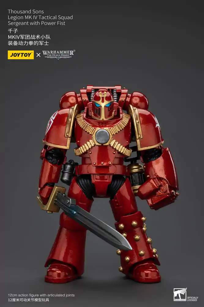 Warhammer The Horus Heresy Actionfigur 1/18 Thousand Sons Legion MK IV Tactical Squad Sergeant with Power Fist 12 cm termékfotó