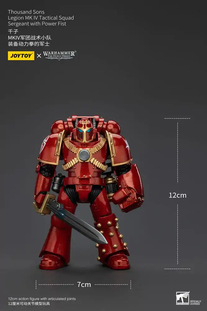 Warhammer The Horus Heresy Actionfigur 1/18 Thousand Sons Legion MK IV Tactical Squad Sergeant with Power Fist 12 cm termékfotó