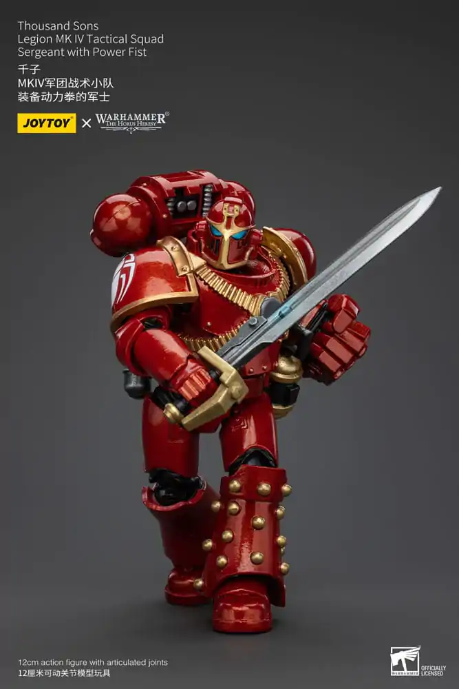 Warhammer The Horus Heresy Actionfigur 1/18 Thousand Sons Legion MK IV Tactical Squad Sergeant with Power Fist 12 cm termékfotó