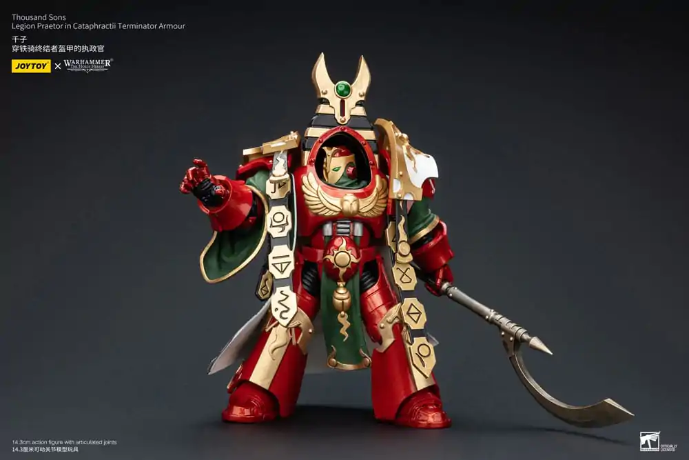 Warhammer The Horus Heresy Actionfigur 1/18 Thousand sons Legion Praetor in Cataphractii Terminator Armour 12 cm Produktfoto