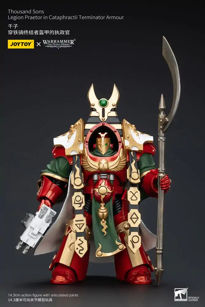 Warhammer The Horus Heresy Actionfigur 1/18 Thousand sons Legion Praetor in Cataphractii Terminator Armour 12 cm Produktfoto