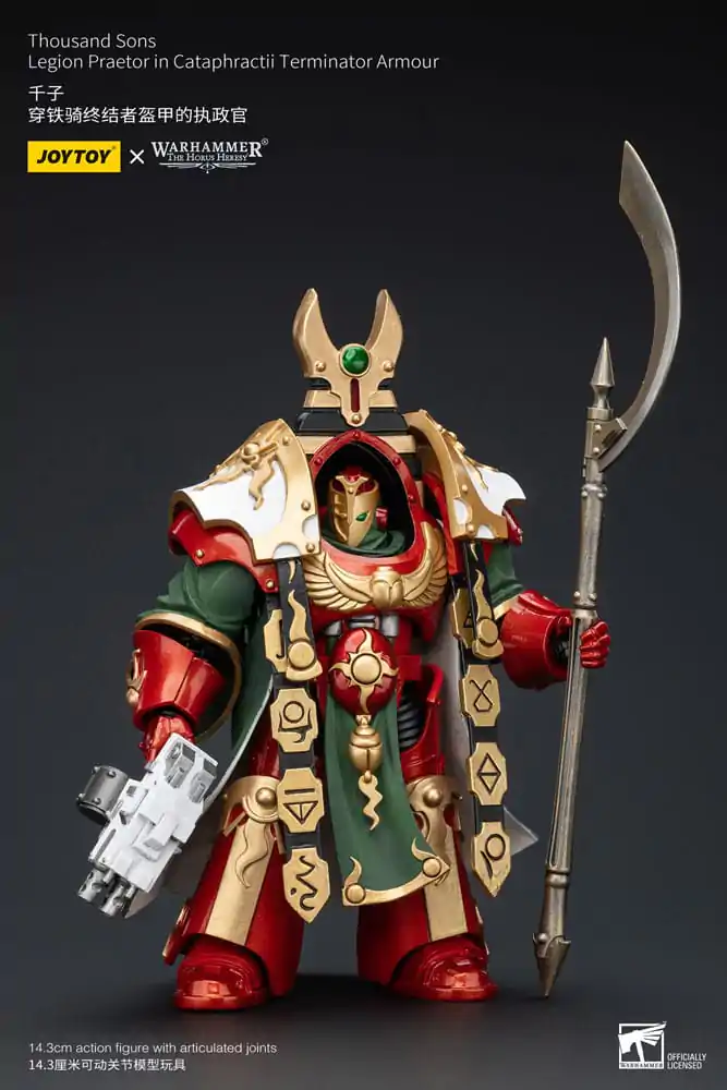 Warhammer The Horus Heresy Actionfigur 1/18 Thousand sons Legion Praetor in Cataphractii Terminator Armour 12 cm Produktfoto