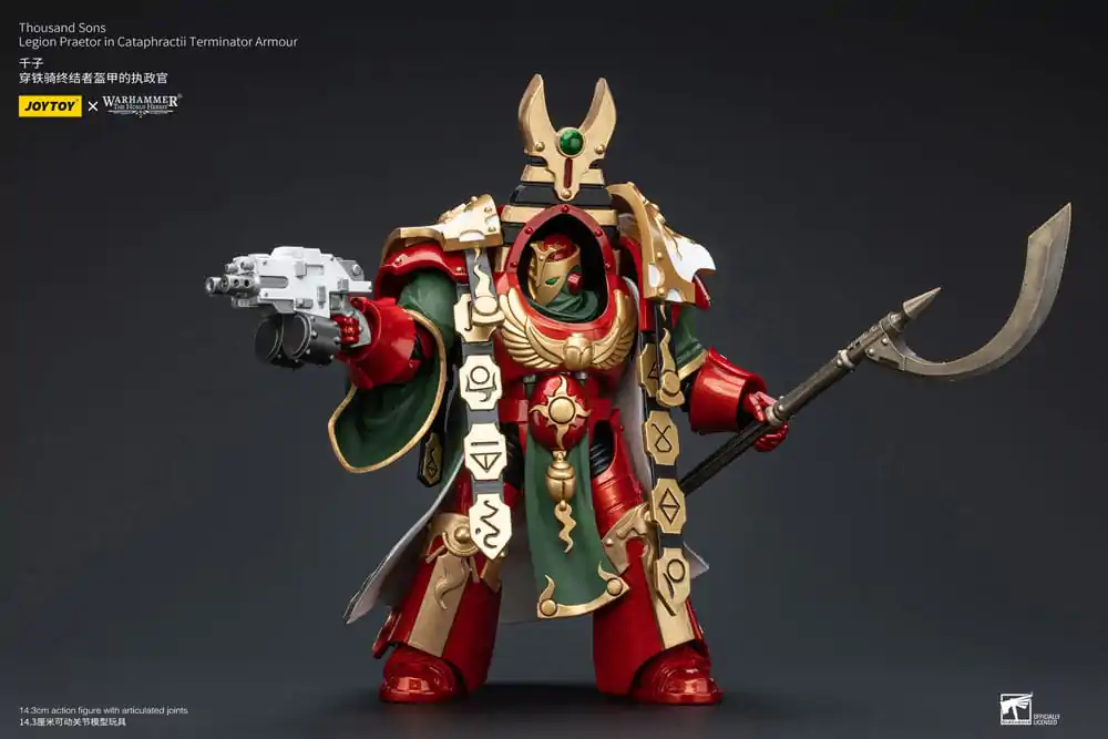 Warhammer The Horus Heresy Actionfigur 1/18 Thousand sons Legion Praetor in Cataphractii Terminator Armour 12 cm Produktfoto