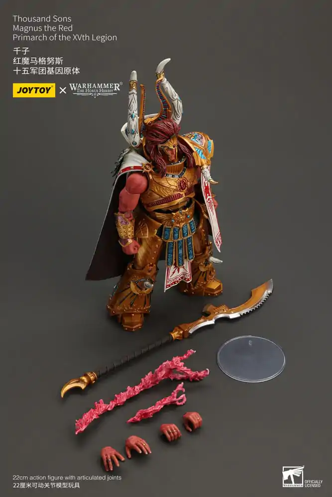 Warhammer The Horus Heresy Actionfigur 1/18 Thousand sons Magnus the Red Primarch of the XVth Legion 12 cm termékfotó