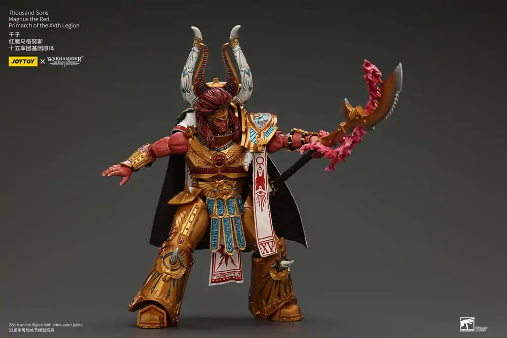 Warhammer The Horus Heresy Actionfigur 1/18 Thousand sons Magnus the Red Primarch of the XVth Legion 12 cm termékfotó