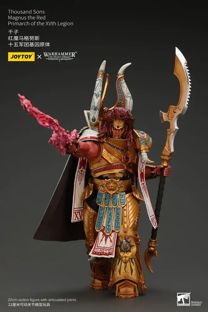 Warhammer The Horus Heresy Actionfigur 1/18 Thousand sons Magnus the Red Primarch of the XVth Legion 12 cm termékfotó