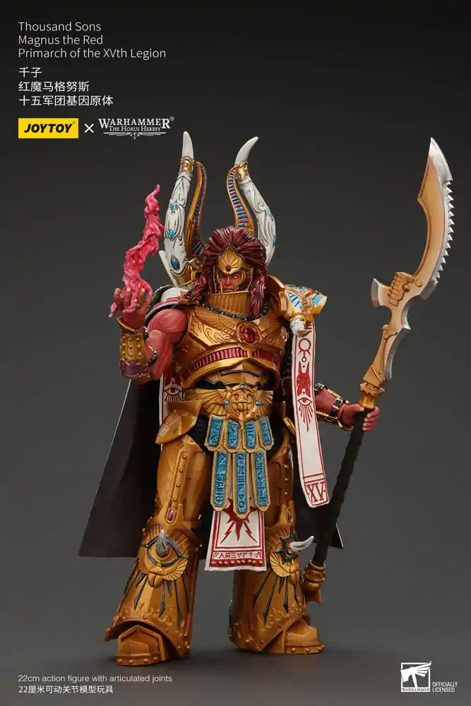 Warhammer The Horus Heresy Actionfigur 1/18 Thousand sons Magnus the Red Primarch of the XVth Legion 12 cm termékfotó