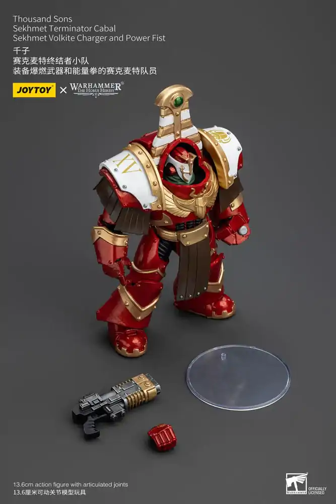 Warhammer The Horus Heresy Actionfigur 1/18 Thousand Sons Sekhmet Terminator Cabal Sekhmet Volkite Charger and Power Fist 14 cm termékfotó