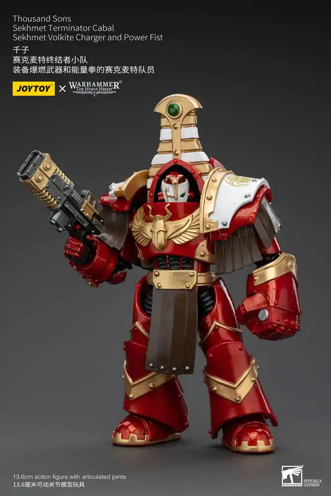 Warhammer The Horus Heresy Actionfigur 1/18 Thousand Sons Sekhmet Terminator Cabal Sekhmet Volkite Charger and Power Fist 14 cm termékfotó