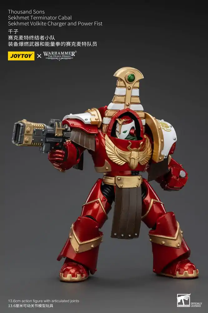 Warhammer The Horus Heresy Actionfigur 1/18 Thousand Sons Sekhmet Terminator Cabal Sekhmet Volkite Charger and Power Fist 14 cm termékfotó