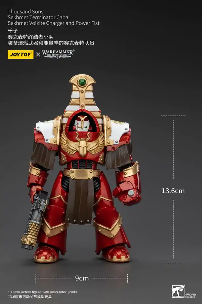 Warhammer The Horus Heresy Actionfigur 1/18 Thousand Sons Sekhmet Terminator Cabal Sekhmet Volkite Charger and Power Fist 14 cm termékfotó