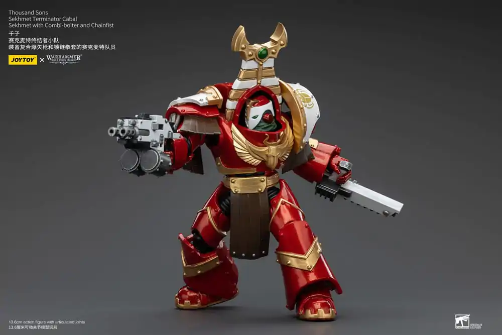 Warhammer The Horus Heresy Actionfigur 1/18 Thousand Sons Sekhmet Terminator Cabal Sekhmet with Combi-Bolter and Chainfist 14 cm termékfotó