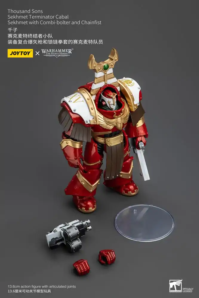 Warhammer The Horus Heresy Actionfigur 1/18 Thousand Sons Sekhmet Terminator Cabal Sekhmet with Combi-Bolter and Chainfist 14 cm termékfotó