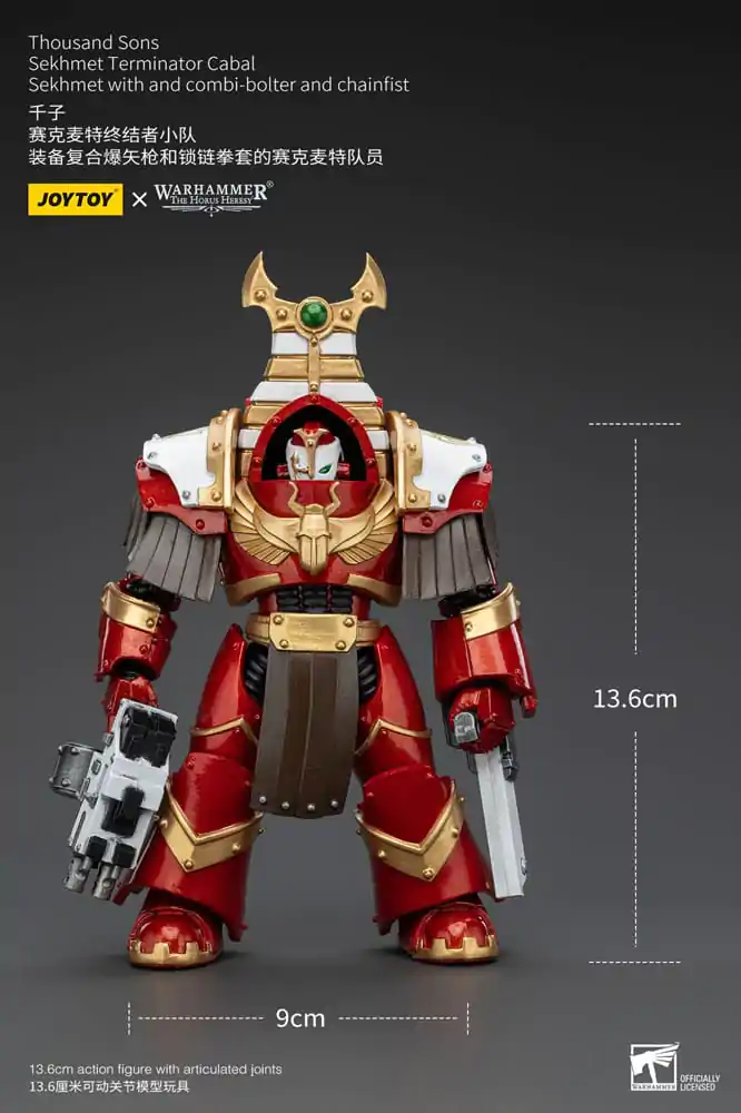 Warhammer The Horus Heresy Actionfigur 1/18 Thousand Sons Sekhmet Terminator Cabal Sekhmet with Combi-Bolter and Chainfist 14 cm termékfotó