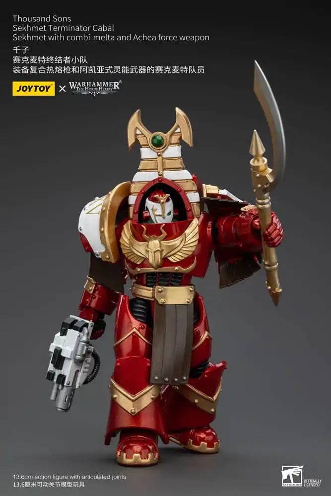 Warhammer The Horus Heresy Actionfigur 1/18 Thousand Sons Sekhmet Terminator Cabal Sekhmet with Combi-Melta and Achea Force Weapon 14 cm termékfotó