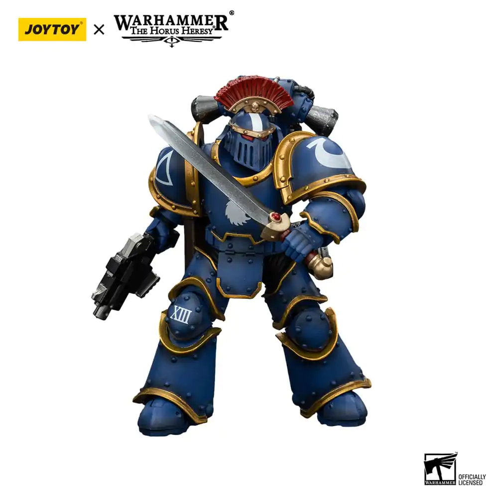 Warhammer The Horus Heresy Actionfigur 1/18 Ultramarines Legion MKIII Tactical Squad Sergeant with Power Sword 12 cm termékfotó