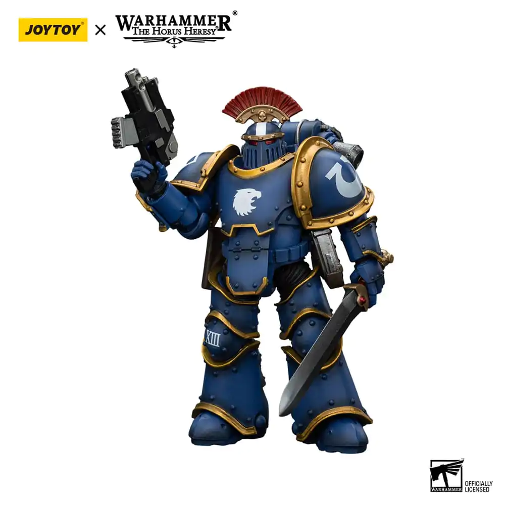 Warhammer The Horus Heresy Actionfigur 1/18 Ultramarines Legion MKIII Tactical Squad Sergeant with Power Sword 12 cm termékfotó