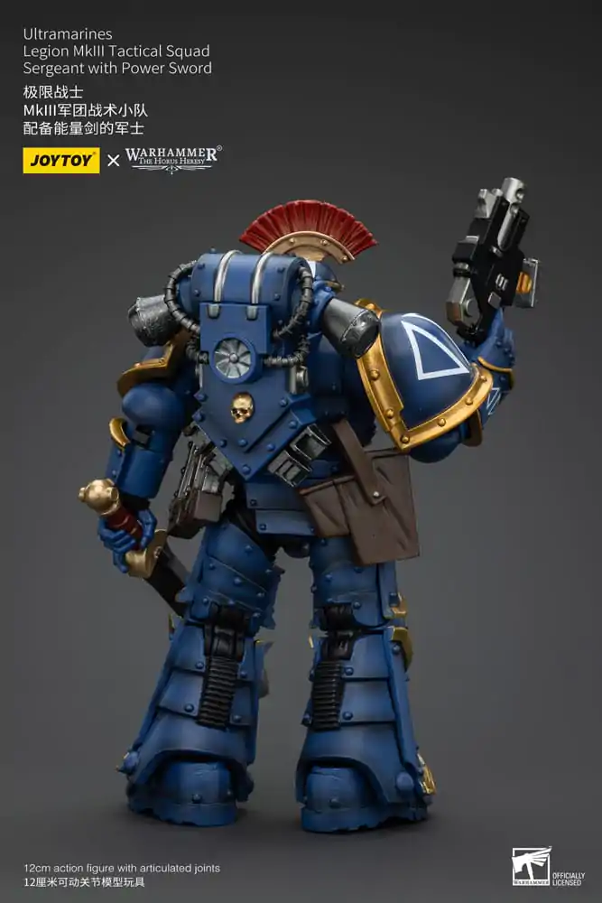 Warhammer The Horus Heresy Actionfigur 1/18 Ultramarines Legion MKIII Tactical Squad Sergeant with Power Sword 12 cm termékfotó