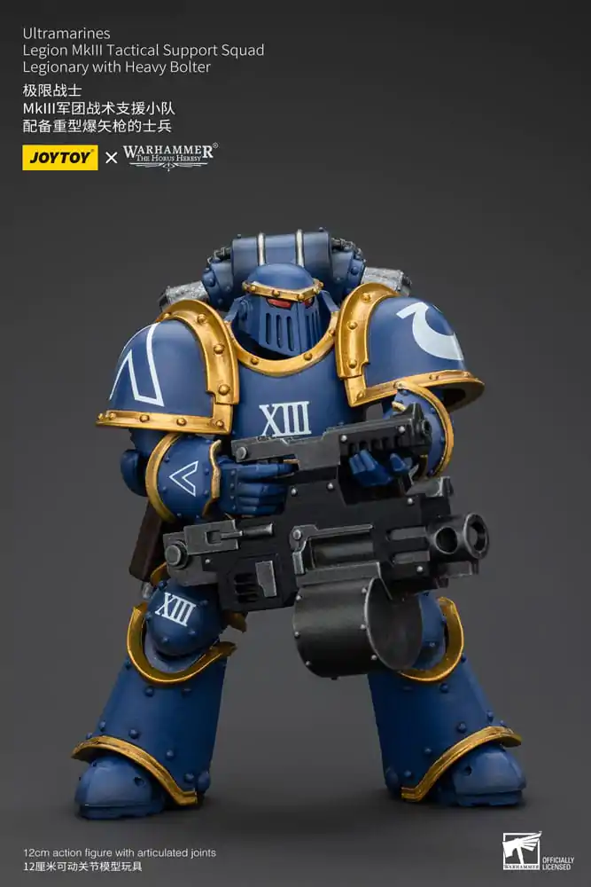 Warhammer The Horus Heresy Actionfigur 1/18 Ultramarines Legion MKIII Tactical Support Squad Legionary with Heavy Bolter 12 cm termékfotó