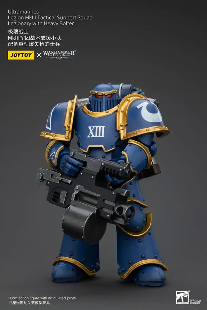 Warhammer The Horus Heresy Actionfigur 1/18 Ultramarines Legion MKIII Tactical Support Squad Legionary with Heavy Bolter 12 cm termékfotó