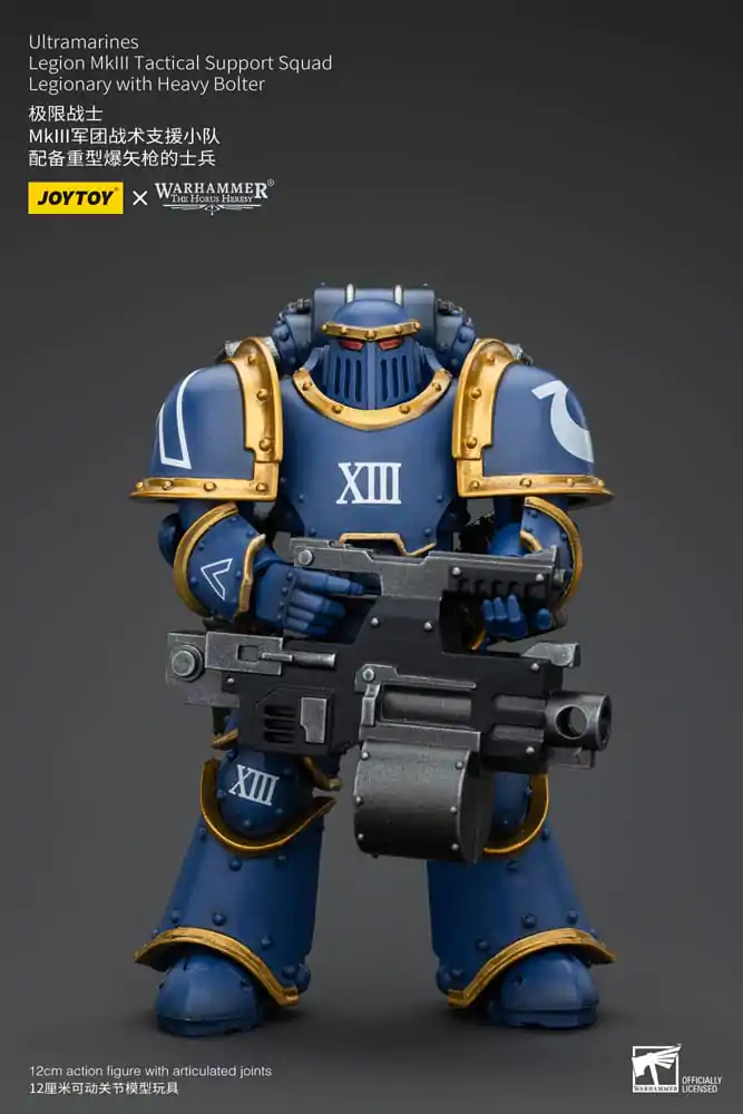 Warhammer The Horus Heresy Actionfigur 1/18 Ultramarines Legion MKIII Tactical Support Squad Legionary with Heavy Bolter 12 cm termékfotó